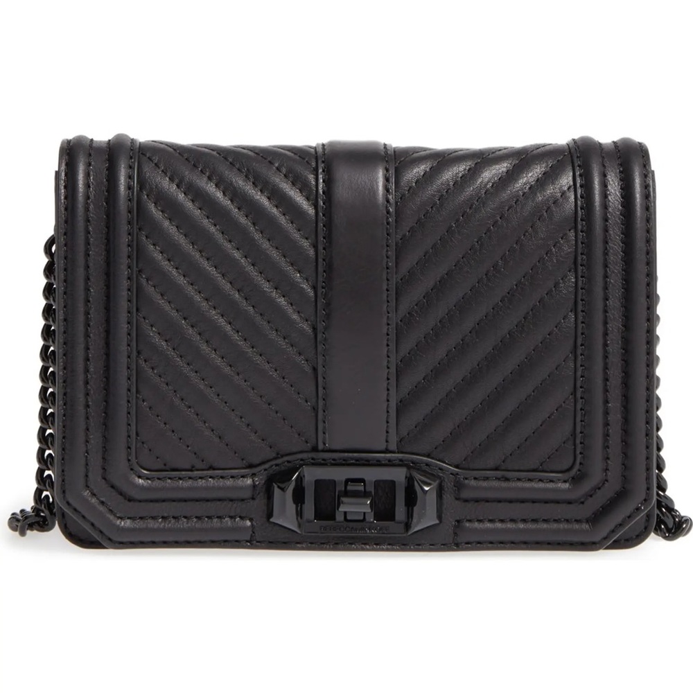 Rebecca Minkoff small leather black crossbody bag
